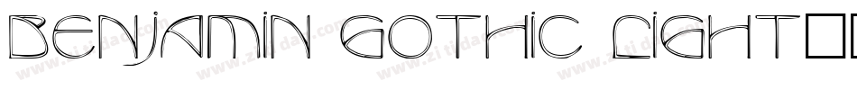 Benjamin Gothic Light字体转换